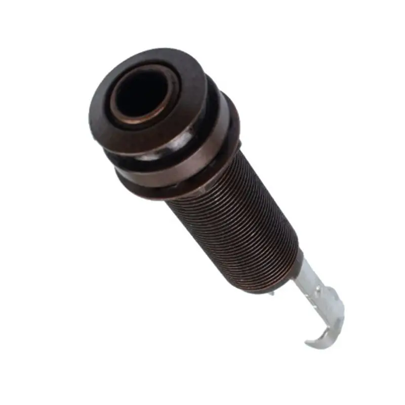 A64T 6.35mm Guitar Output Jack, Bronze Copper End Pin for Acoustic Electric Guitar for Bass, Dual Track Metal Output Jack