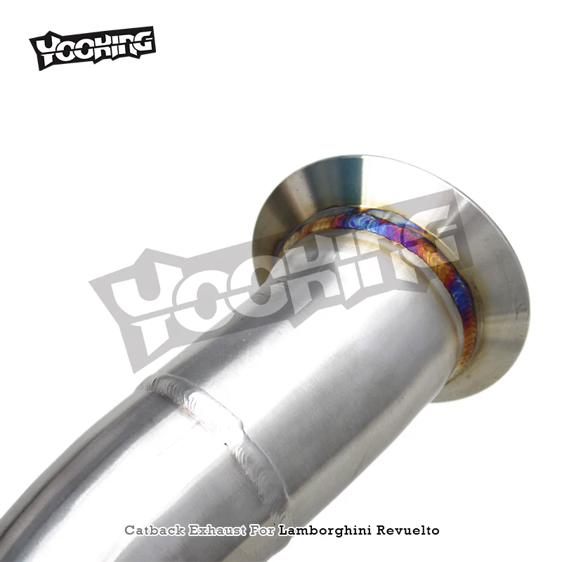 Custom Supersport Catback Muffler For Lamborghini Revuelto 6.5L V12 2023-2025 Stainless Steel Pipe Straight Exhaust System