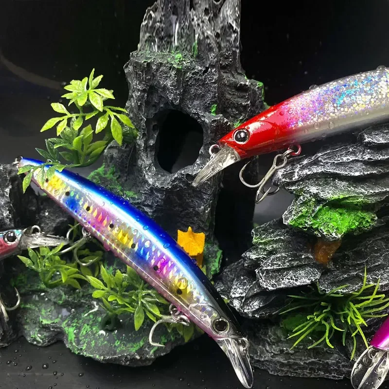 130mm 25g Floating Minnow Fishing Lure Long Casting Artificial Bait for Trout Saltwater Swimbait Pesca Wobbler Jerkbait Supplies