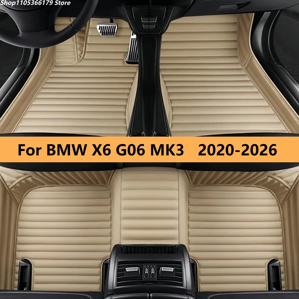 

Car Floor Mats Fit For BMW X6 G06 MK3 2020 2021 2022 2023 2024 2025 2026 Custom Auto Interior Accessories Carpets Covers