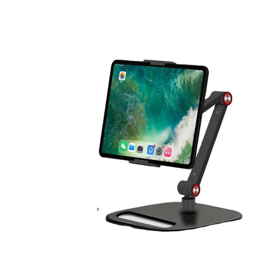 

360 Degree Rotating Phone Tablet Holder Stand Metal Adjustable Desktop Cell Phone Stand Holder