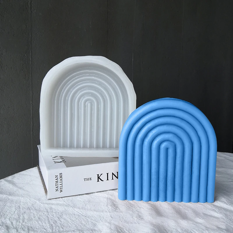 

INS Geometric Arch-shaped Silicone Mold Rainbow Bridge Scented Candle Soap Silicone Mold DIY Arch Bridge Plaster Handmade Gift