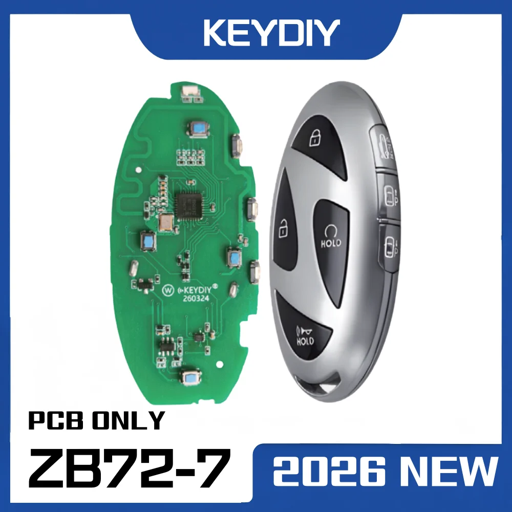 Keydiy ZB72-7 PCB Smart Remote Keys PCB 2026 New for Hyundai Loniq KD Key Control Electronic