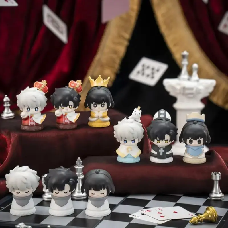 رابط حقيقي انقر فوق سلسلة الشطرنج صندوق أعمى لطيف دمية سطح المكتب زخرفة لعبة عصرية أنيمي الطرفية هدية جميلة نموذج المرآب عدة #1