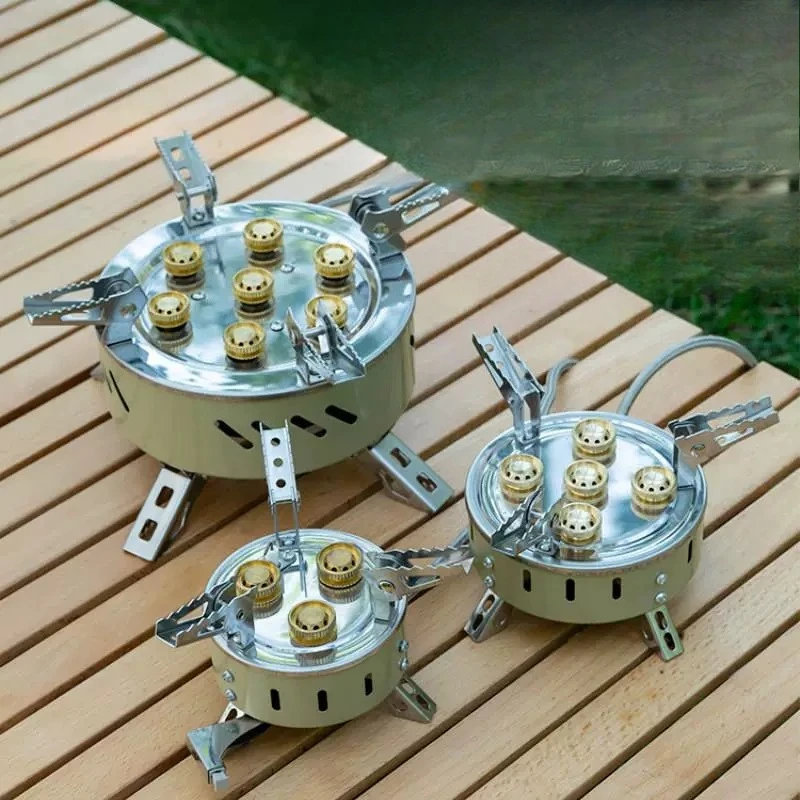 Outdoor Camping Burner - Outdoor flame multi-head split gas furnace
