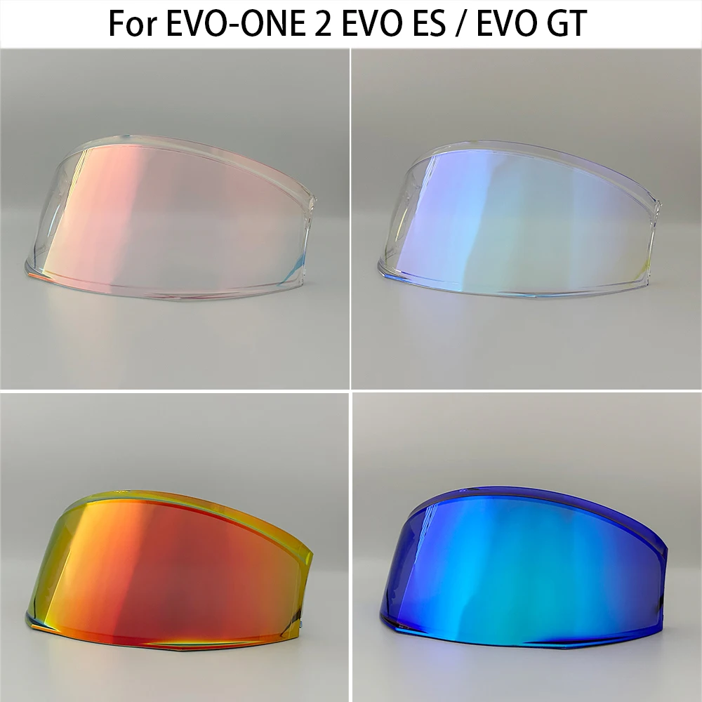 EVO-ONE Helmet Visor For Shark EVO-ONE 2 EVO ES / EVO GT Motorcycle Helmet Visor goggles plating silver red Replacement Lens