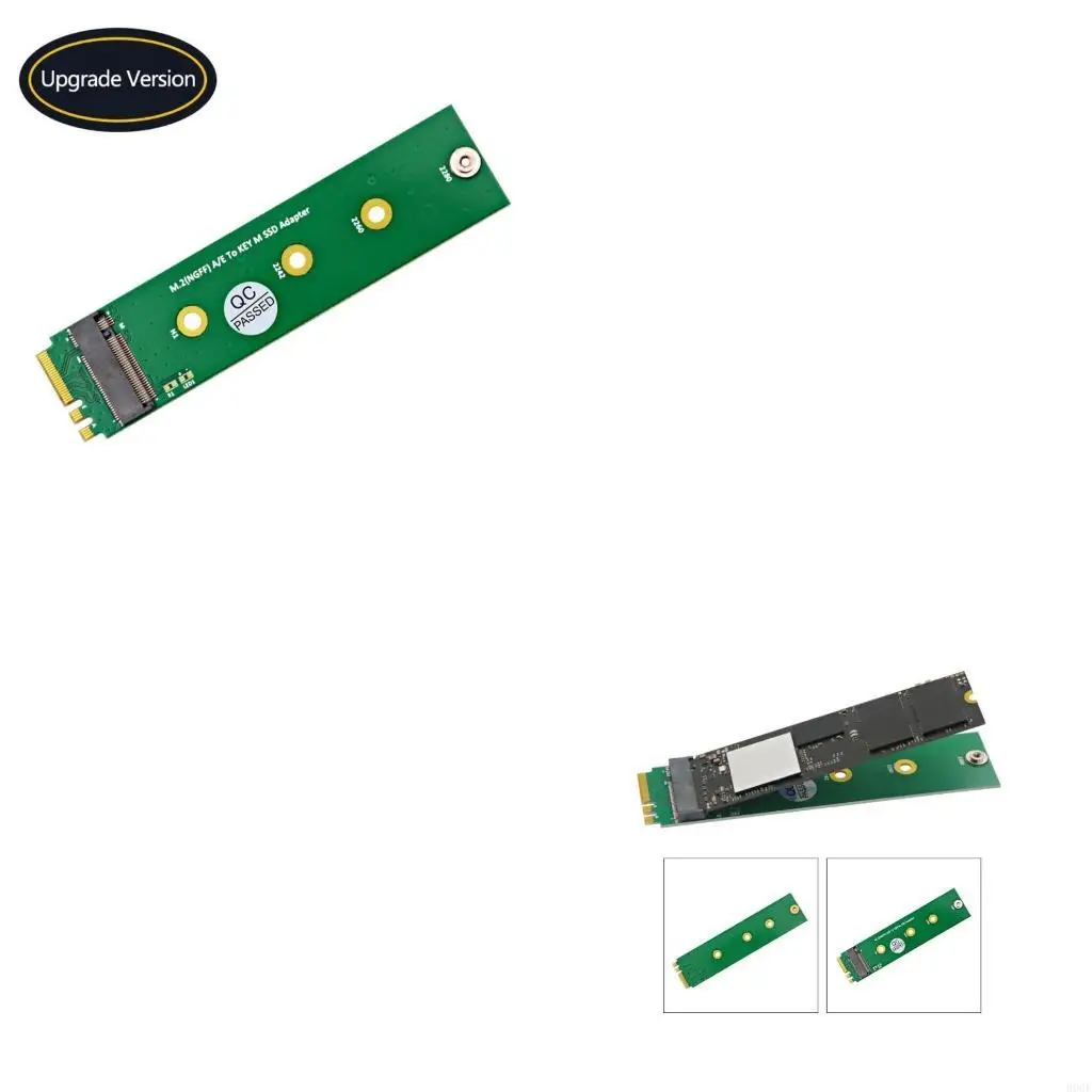 

900F Compact M.2 NVMe SSD to M.2 NGFF A+E Adapter Card for Space saving Solution