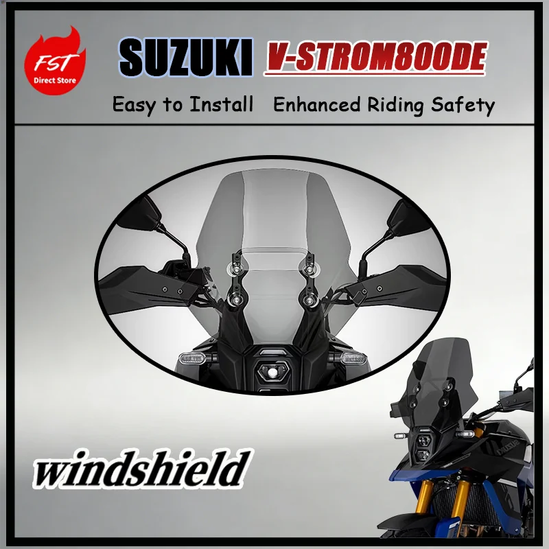 

FOR Suzuki V-STROM 800DE DL800DE Elevated Clear Windscreen Accessories Sturdy Construction OEM Fitment Motorcycle Windscreen