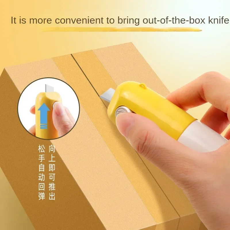 Papel térmico Correção Informação Fluid Box Opener, Protetor da Informação, Unboxing Faca, Material Escolar, 2 em 1