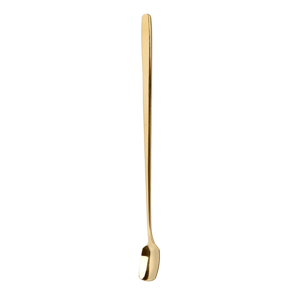 

Multi-Function 17x1.5cm Stainless Steel Coffee Stir Stick Gold for Beverages Cocktails Juice Milk Home