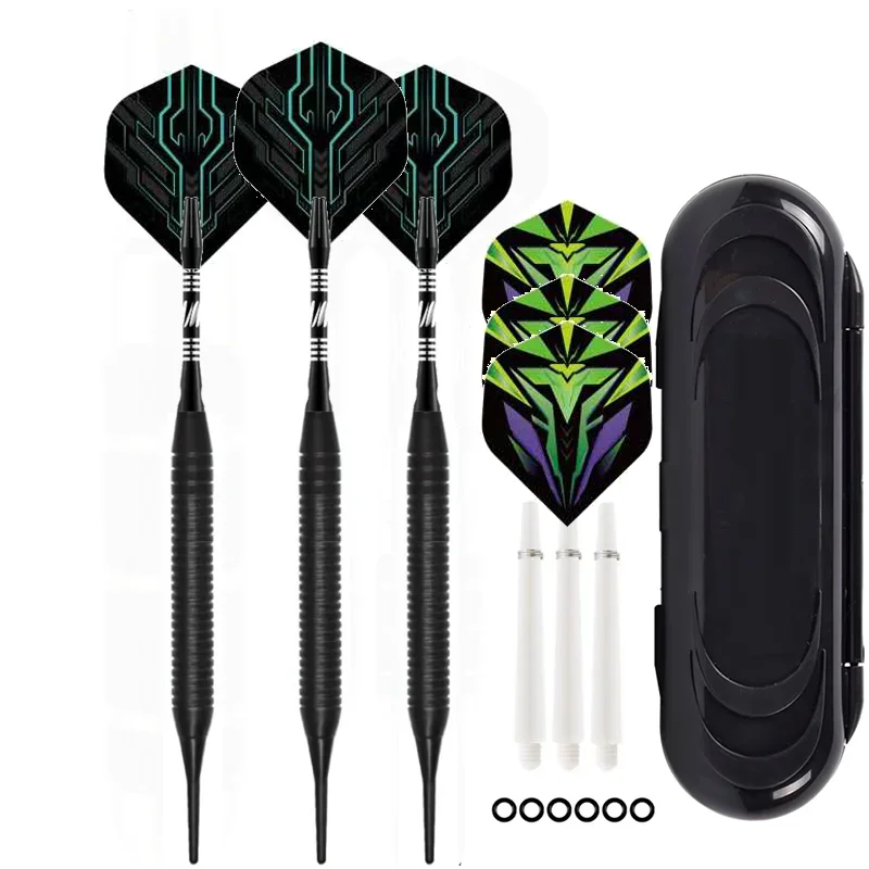 20g Soft Tipped Darts Professional Indoor Plastic Tip Darts Set for Electronic Dartboard Games +Extra 3pcs Dart Flights