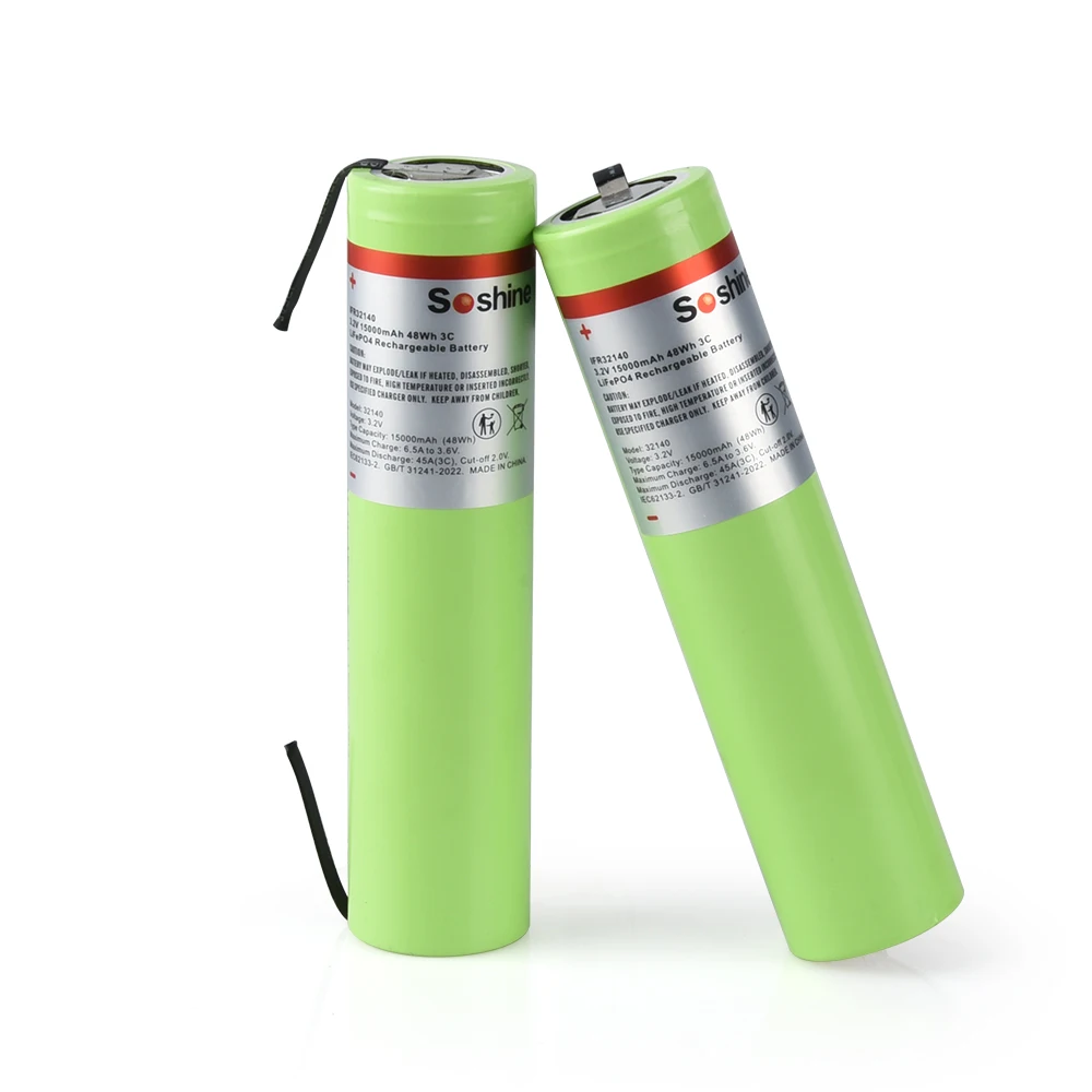 3.2V 32140 Lifepo4 Battery 15Ah Rechargeable Battery 12V 24V High-Power Electric Sightseeing Car Electric Tool +DIY Nickel sheet