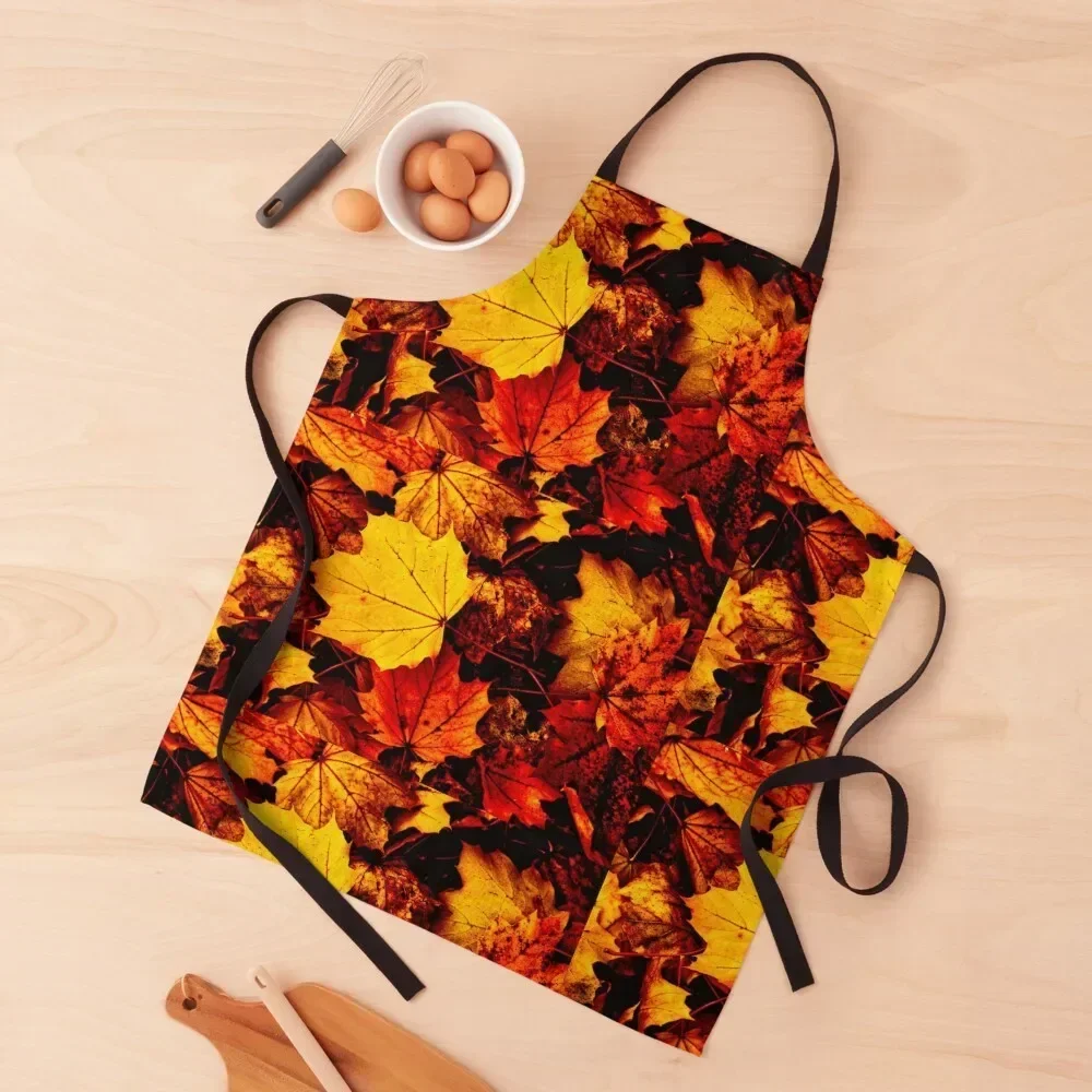 

Autumn leaves Apron nail tech supplies Kitchen Apras Man Kitchen For Women Useful Things For Kitchen Apron