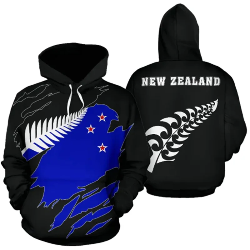 

New Autumn 3D New Zealand RugbyPrinting New In Hoodies & Sweatshirts Children Fashion Cool Hooded Hoody Vintage Pullovers Tops