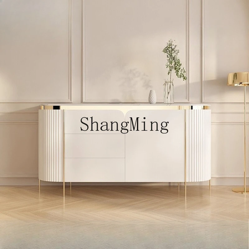 

LXY Modern Simple Cream Wind Entrance Cabinet Living Room Locker Dining Room Tea Cabinet