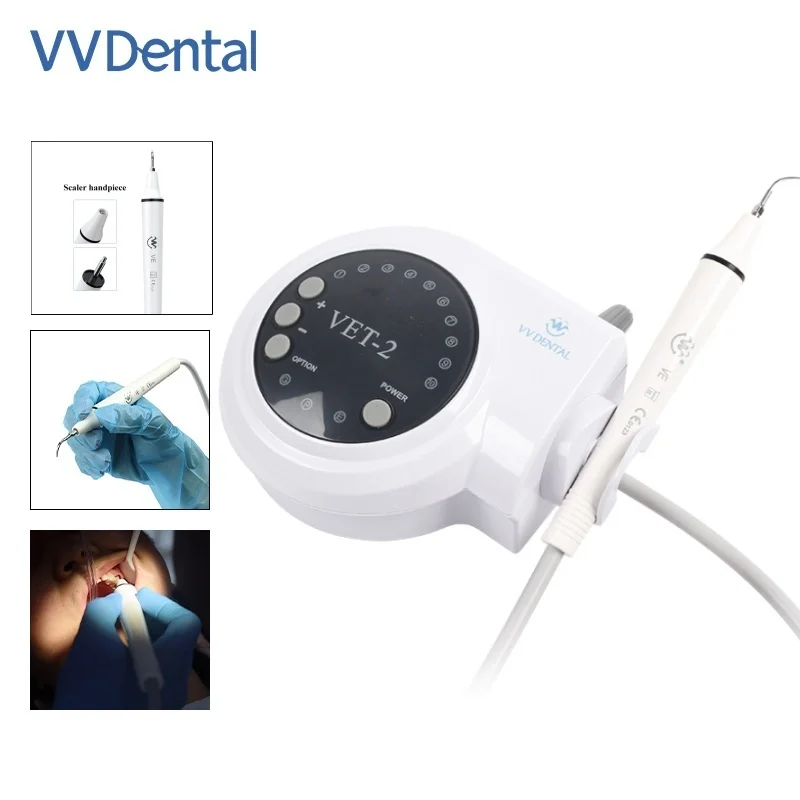 

VVDental VET-2 Ultrasonic Dental Scaler Portable Dental Scaler 3 Cleaning Modes Dentistry Scaler Whitening Oral Care Equipment