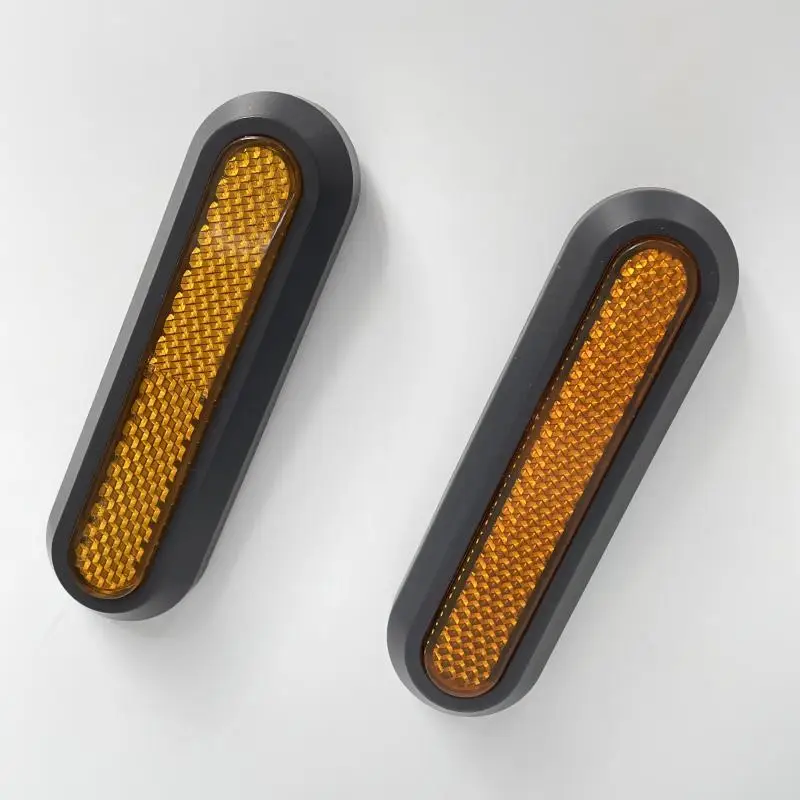 Cubierta protectora de rueda para patinete eléctrico Xiaomi Pro 2/1S/m365 Pro, tubo reflectante de seguridad delantero y trasero, piezas reflectoras nocturnas