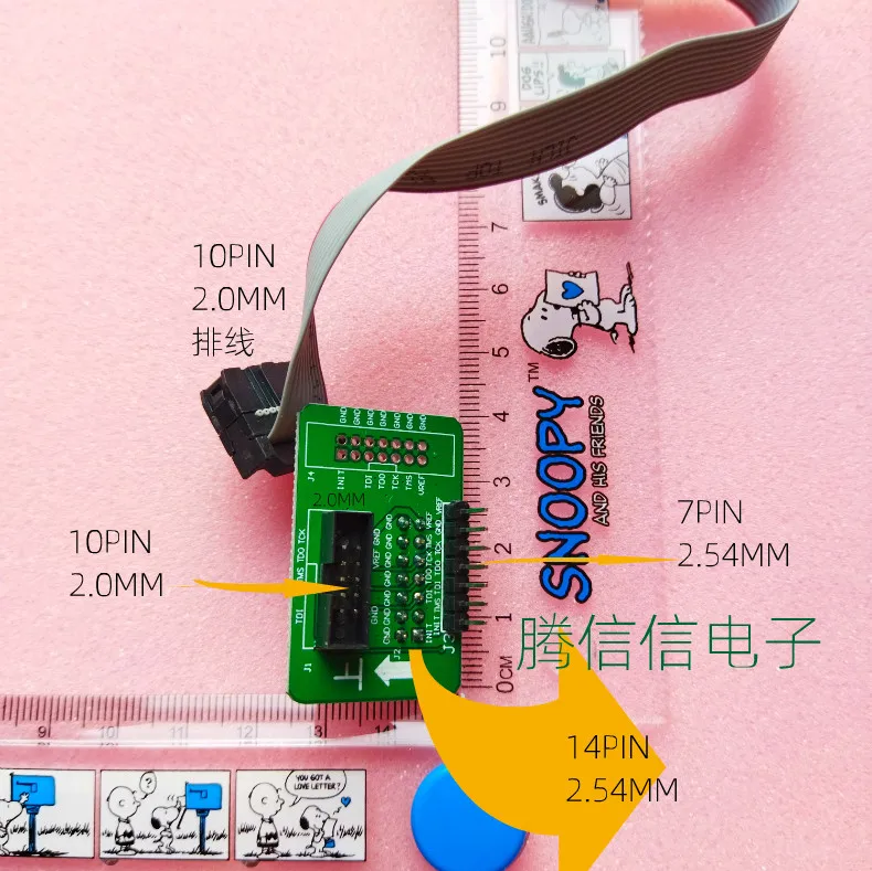 

XILINX JTAG скачать линия Соединительная пластина 14-контактный отложным воротником 10 pin до 2,54 мм до 2,0 мм до 1,27 мм расстояние