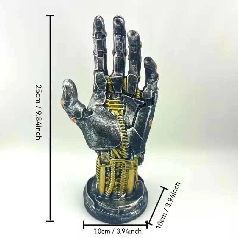 One Unique Sci-Fi Cyberpunk Mechanical Arm Statue , Ultra-Futuristic Design , Game Controller Holder , Headset Stand