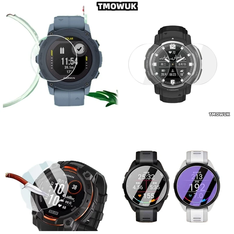 

For Garmin Instinct 2 2X 3 3E Crossover 40 45 50 Mm - 9H Hardness Gorilla Glass - Ultra Clear, Shockproof, Responsive Touch