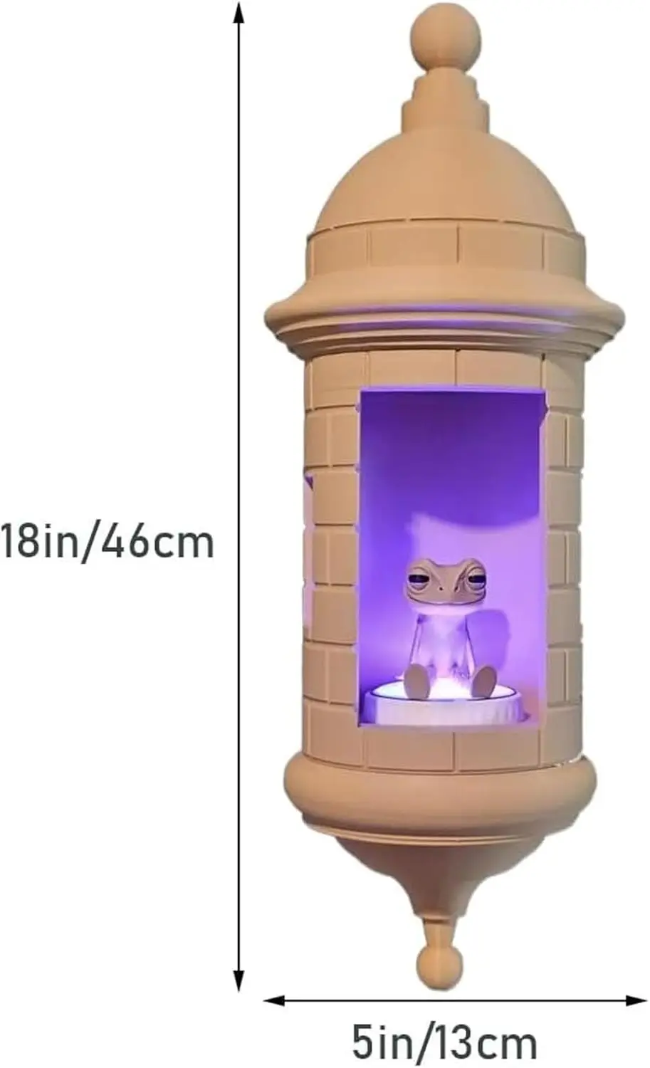 Lámpara Coqui de pared Garita Puerto Rican, decoración del hogar hecha a mano, iluminación ambiental cálida, regalo de recuerdo de Puerto Rico para el orgullo Boricua