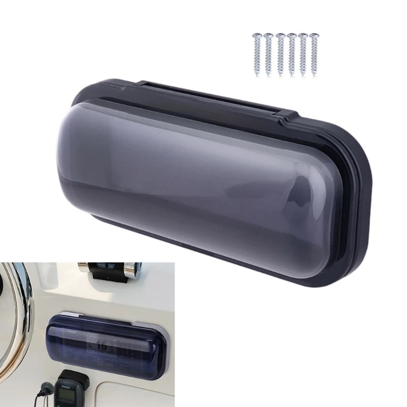

D0UC Weatherproof ABS Sound System Cover Saltwater Proof Stereo Protector for Yachts