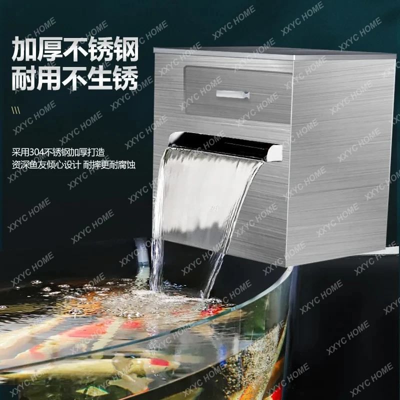 

Открытый фильтр для пруда для рыбы, аквариум, наружная очистка, система фильтрации циркуляции воды из нержавеющей стали