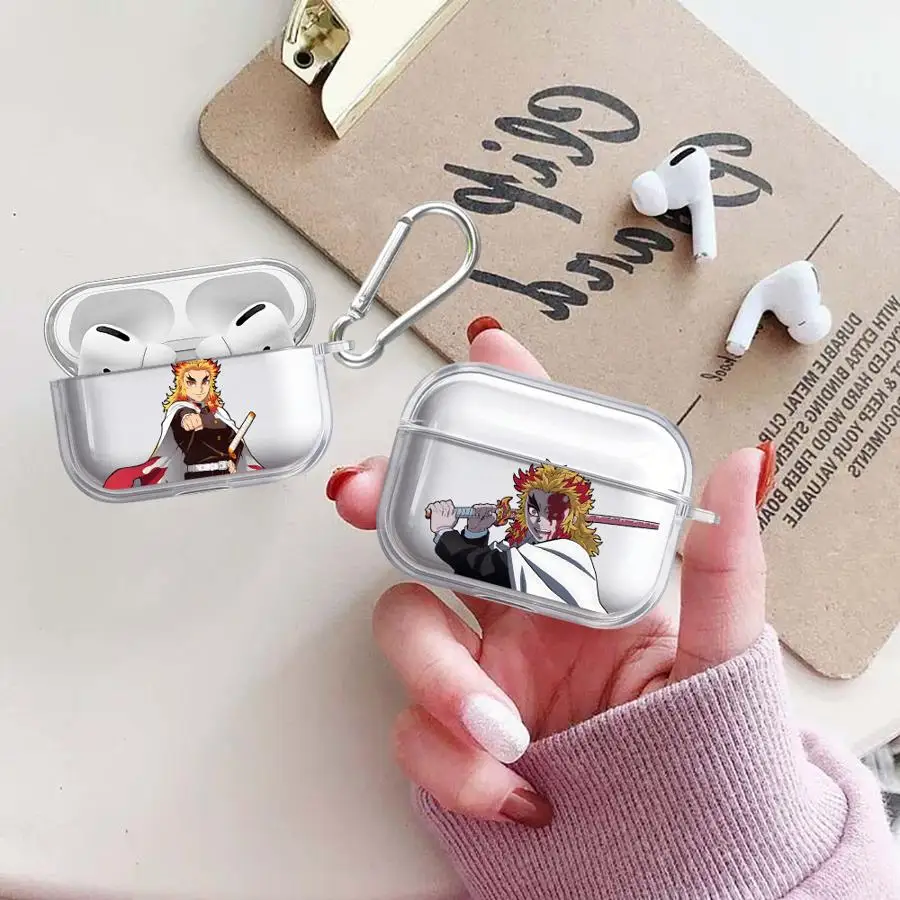 Anime Rengoku K-Kyoujurou Case For Airpods 2 1 3 4 Pro3 Pro2 Pro Clear Earphone Cases Cover - view 2