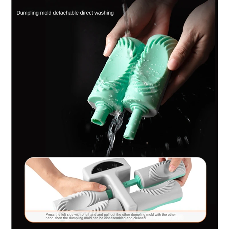 Электрическая форма для вареников, двойная головка, регулируемый прибор для вареников, домашний пресс, перезаряжаемый