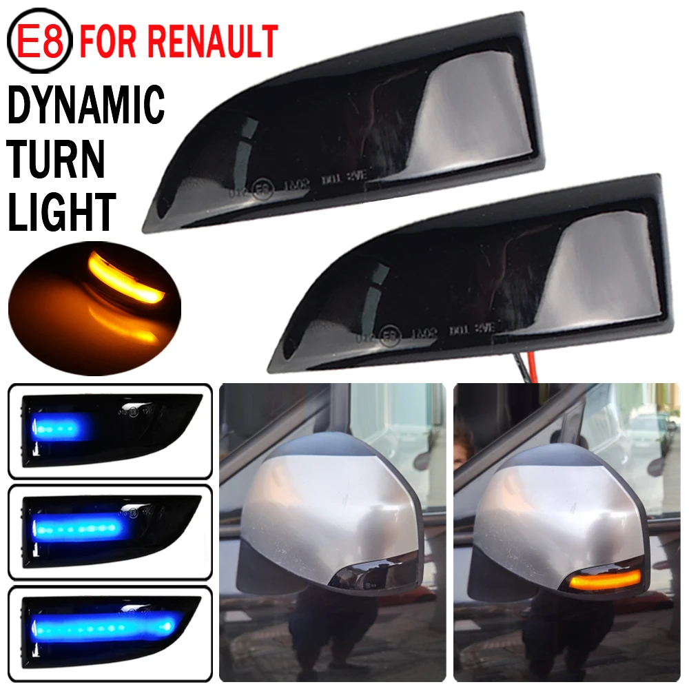 Fit for Renault Megane 3 MK3 III RS 2008-2016 BZ KZ DZ Dynamic Blinker Indicator Mirror Turn Light Signal