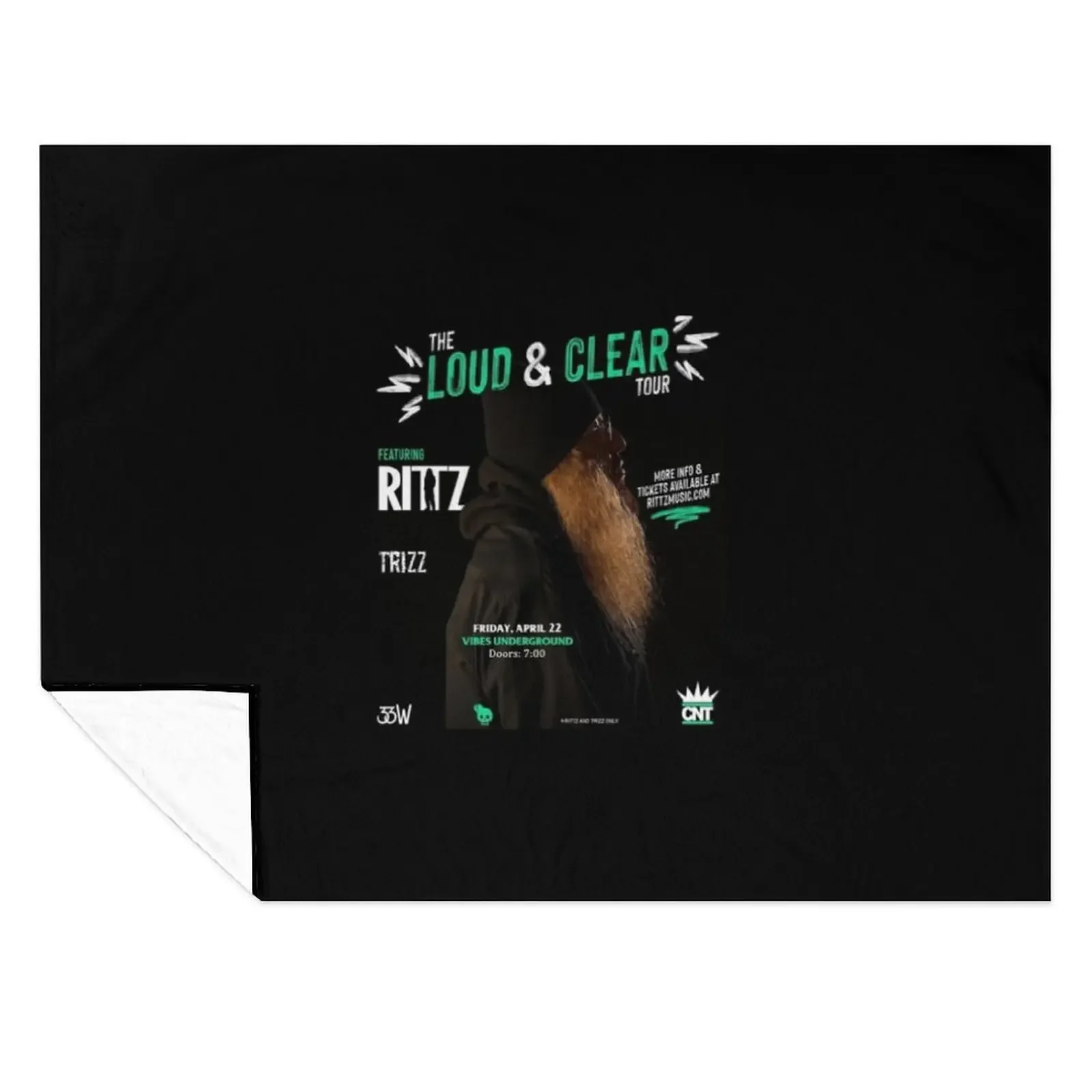

Rittz The Loud N Clear Pullover Hoodie Throw Blanket Stuffeds warm for winter Large Decorative Sofas Blankets
