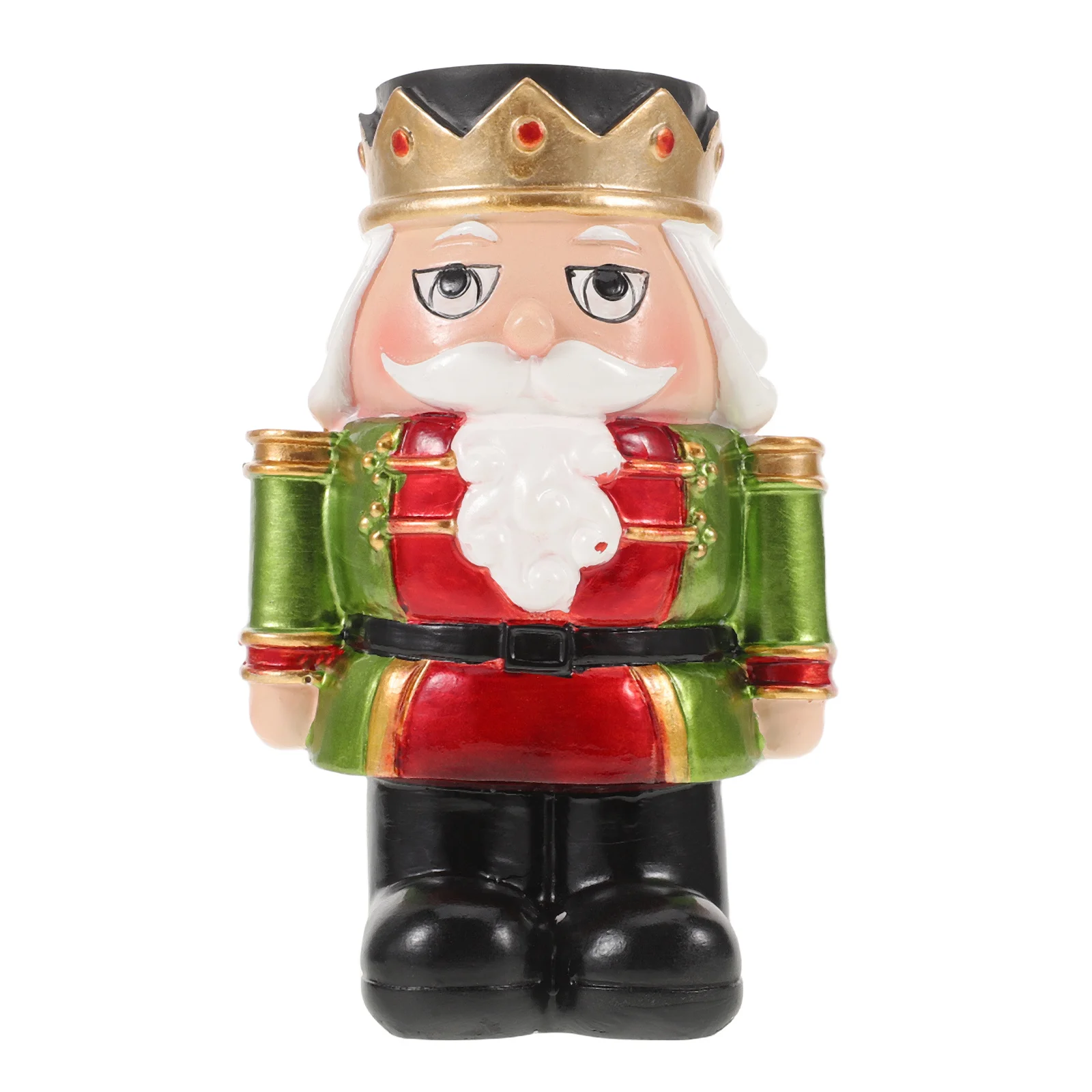 

Vintage Nutcracker Holder Christmas Table Centerpiece Resin Soldier Taper Candlestick Xmas Fireplace Decoration