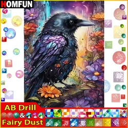 HOMFUN Fairy Dust AB Rhinestone Painting Crystal Decor Diy Diamond Painting 