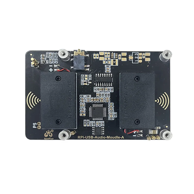 Raspberry Pi 5 Pi4B USB Audio Sound Card Moudle HAT with Earphone Jack Buzzer Speaker Option