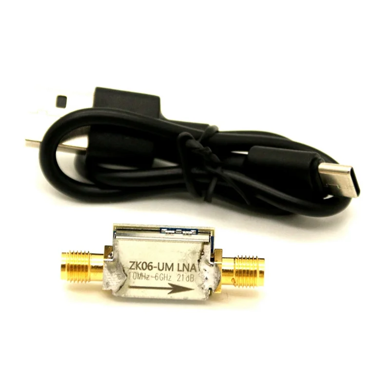 A37T-ZK06-UM سلسلة منخفضة الضوضاء مكبر للصوت 100Khzz6ghz واجهة USB 21Db مكاسب عالية LNA RF وحدة المضخم الطاقة 2 مجموعات