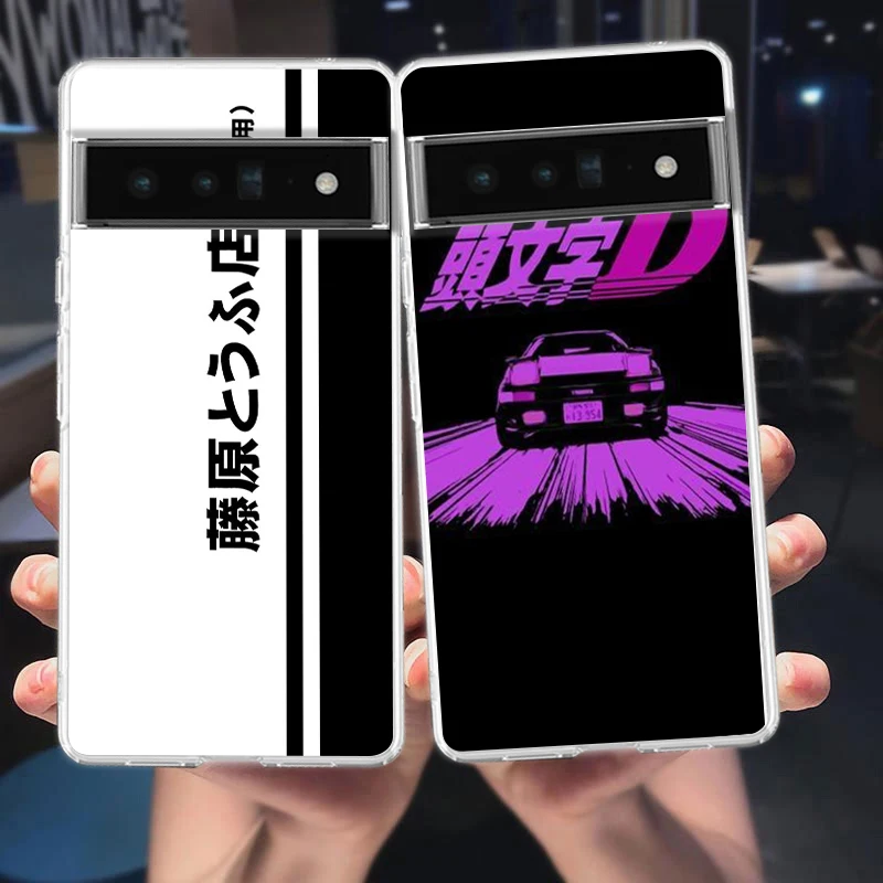 

Anime Initial D AE86 Phone Case Cover for Google Pixel 8 7 6 5 4 4XL Shockproof Silicon 7A 6A 5A 4A 3A 3AXLPro Transparent Shell