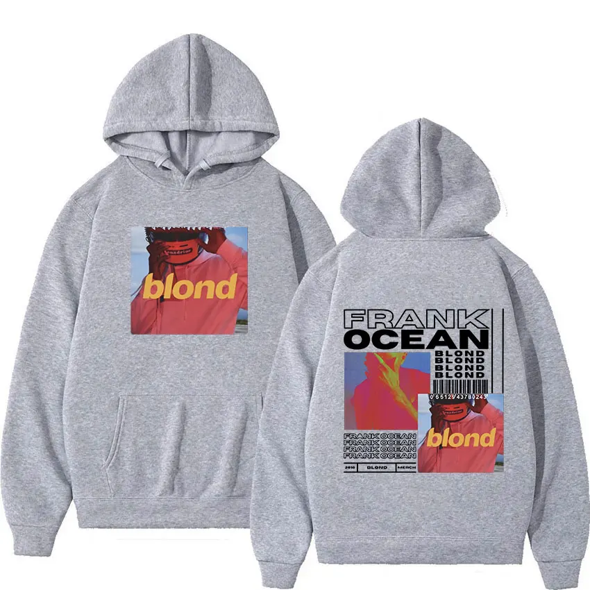 Sudadera con capucha gráfica Retro de rapero Frank para hombre y mujer, Jersey Rubio de Hip Hop, ropa de calle de gran tamaño, moda oceánica, nuevo álbum