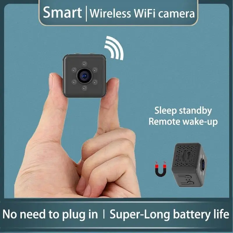 

New Mini Cameras HD Wireless WiFi Surveillance Camera Super Small IP Home Security Camera Sleep Standby Remote ON/OFF