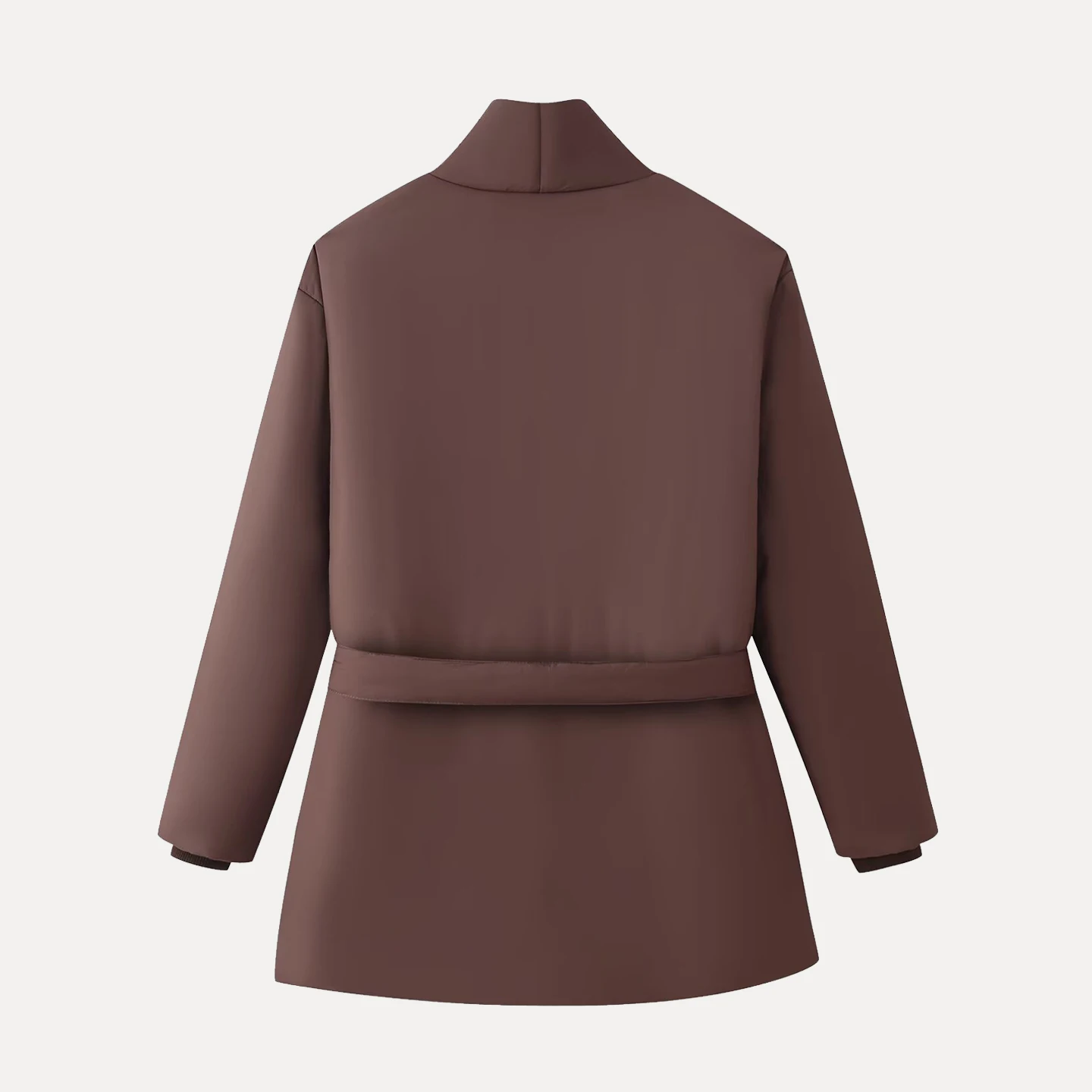 Manteau ample pour femme, couleur Pure, ceinturé, polyvalent, personnel, Simple, vêtements d'extérieur pour dames, Long, hiver 2025