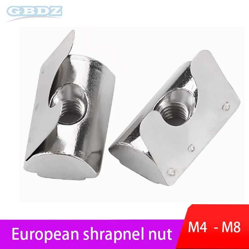 

Nickel Plated Carbon Steel Shrapnel European Standard 30/40/45 M4 M5 M6 M8 Hardware Fasteners Rust And Corrosion Resistance