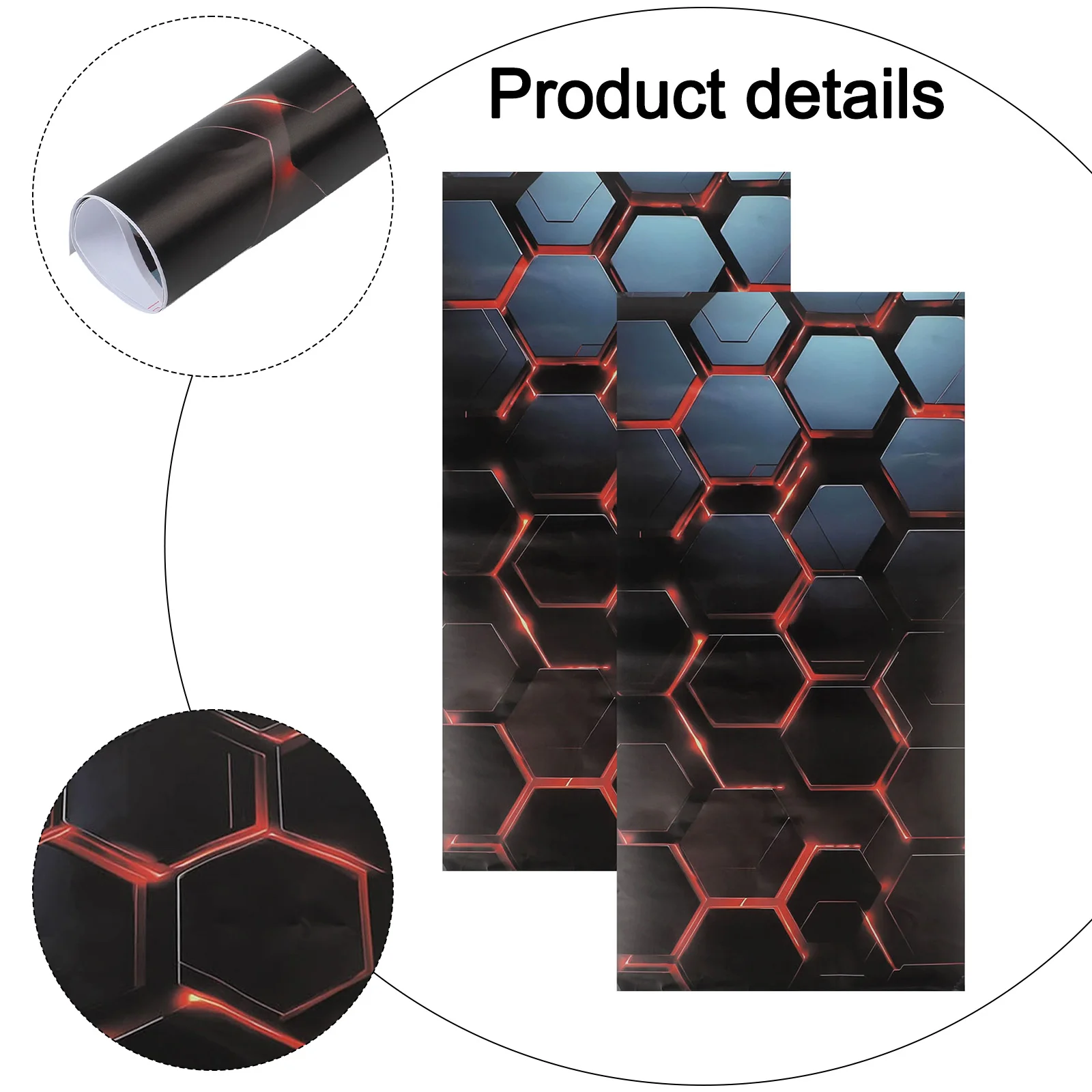 Car B Pillar For Honeycomb Decal 2pcs for Door Post Trim Decoration on Vehicles with Standard Interior Pillar Layout