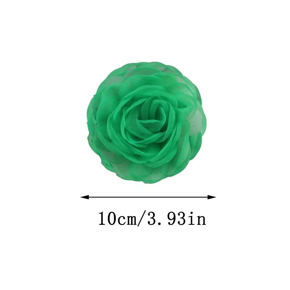 Broche de flor de camélia feito à mão, fio multicamadas, faça você mesmo, broche floral multicamadas, acessórios de vestido de roupas, flor grande de 10cm