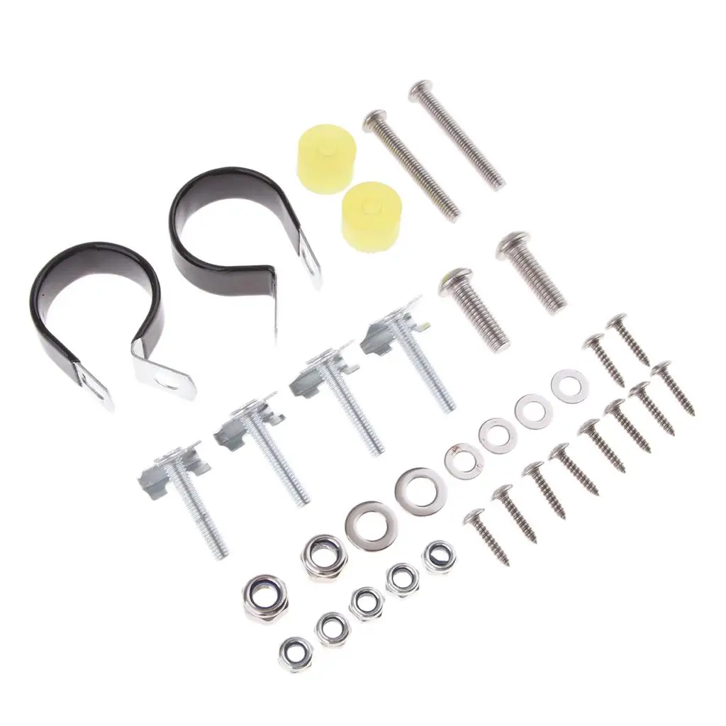 

Metal Motorcycle Lower Vented Fairings Kit Socket Screw Clamps Clips Mounting for Touring Lower Fairing Assembly