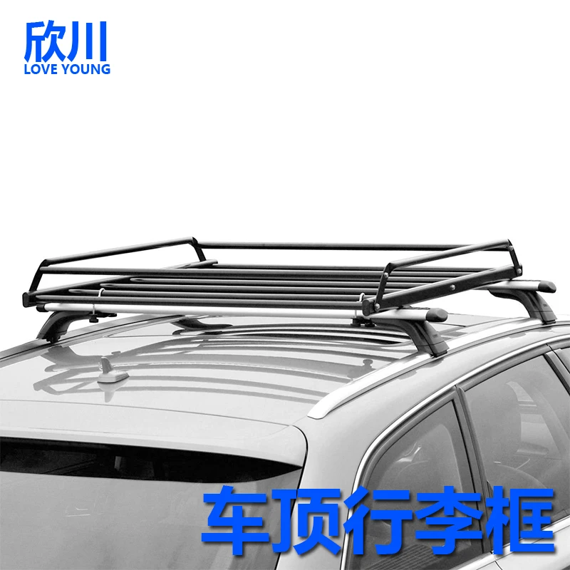 

Simple Type Steel Car Roof Cargo Carrier Top Luggage Basket Rack bike bar