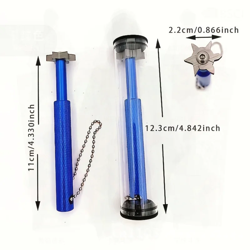 سكين تنظيف نادي الجولف من الفولاذ المقاوم للصدأ وفتحة من سبائك الألومنيوم وقلم شفاف باللون الأسود والأحمر والأزرق والأخضر والفضي والذهبي والأرجواني #5