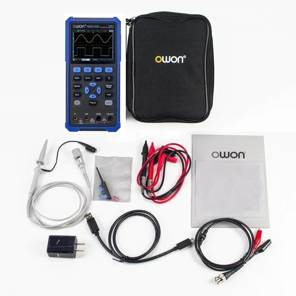 For HDS2102S/HDS2202S 2-Channel 100/200MHz 8-Bit 250MSa/S 3-Year Warranty Portable Digital Oscilloscope Tester