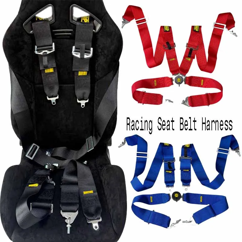 3 Inch Safety Belt Quick Release Racing Harness 4/5/6 Point Seat Belts Style Competition Car Safety Seat Belt with Camlock Car