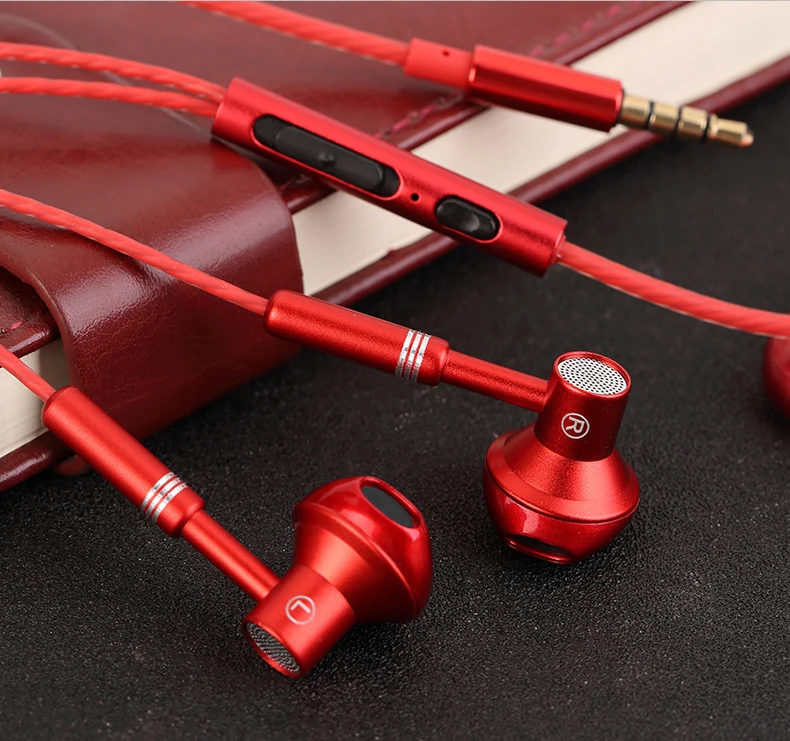 Headphon Headset 9D Stereo Earphones Mic In-ear Wired Headphones Bass Wire Earphon Earbud Phone Headset With Microphone