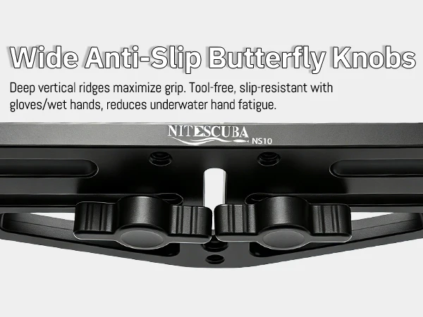 Nitescuba Dual-Griff-Halterung Unterwasser-Kamerahalterung für DIVEVOLK SeaTouch 4 Max & Universelle Tauchkameragehäuse – Detail 4