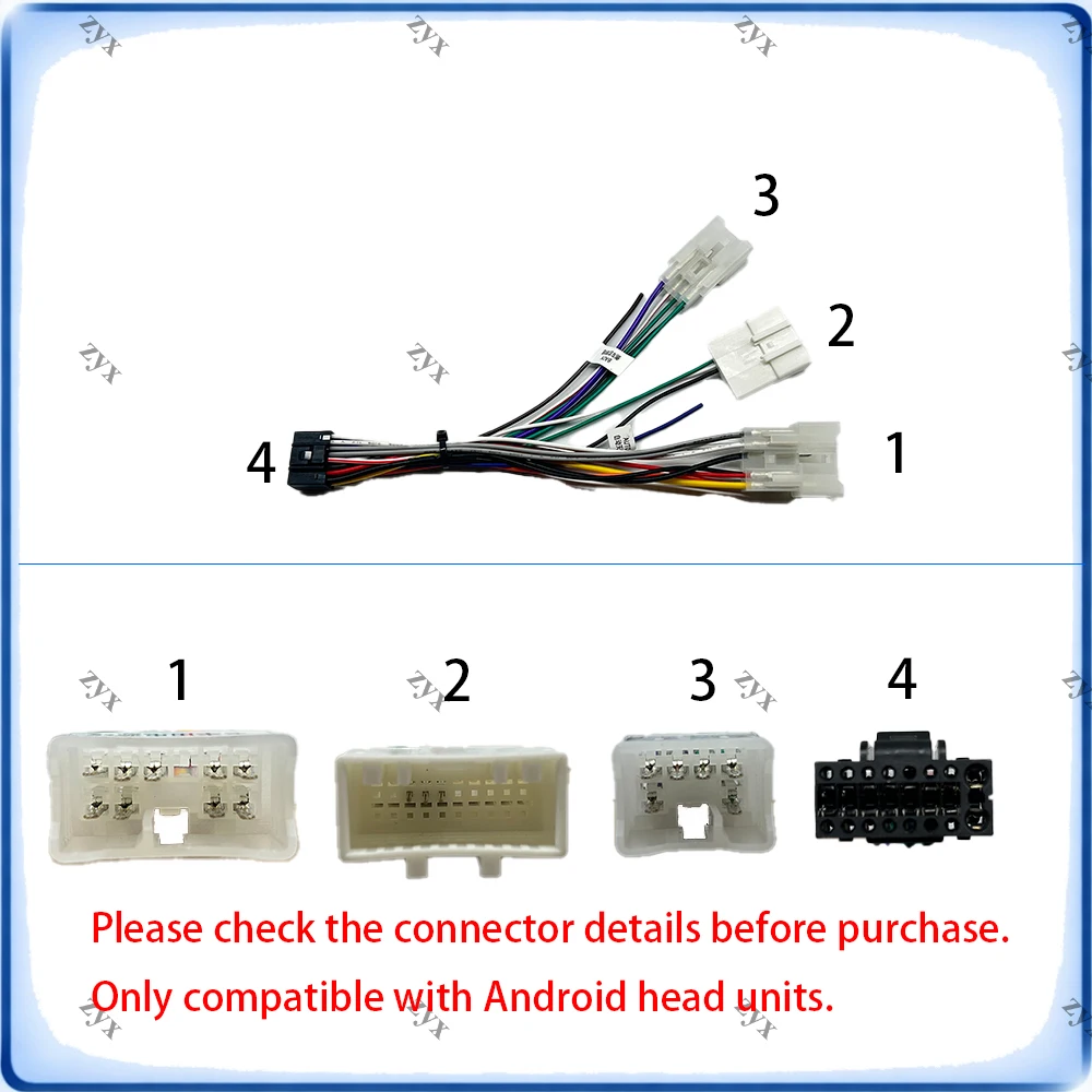 Car Radio Fascia Frame For Toyota Corolla E110 1995-1999 9 inch RHD Floating Screen Stereo Wiring Harness